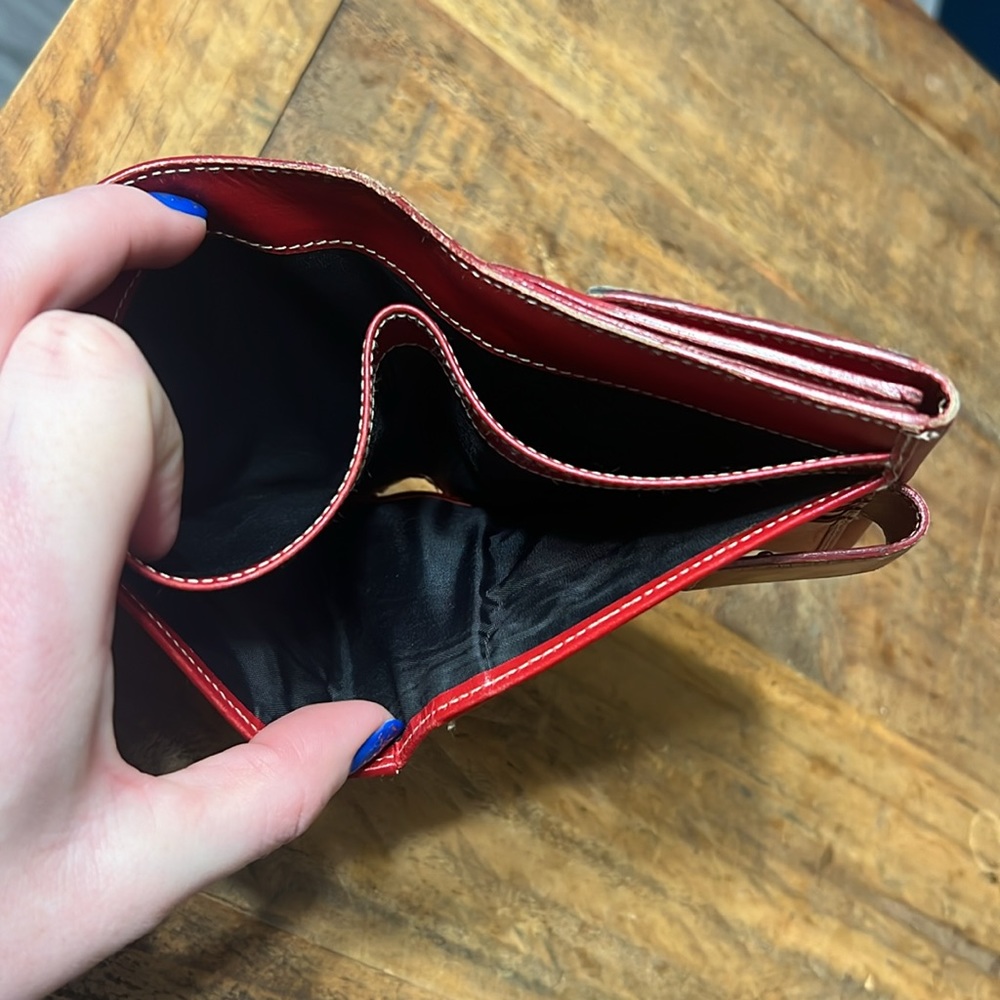 Gucci red leather wallet - Picture 3 of 6